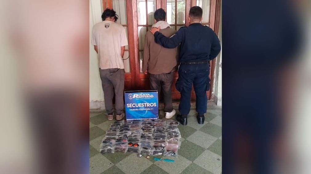 Detienen a dos hombres en el centro de Santiago del Estero con objetos&nbsp;robados