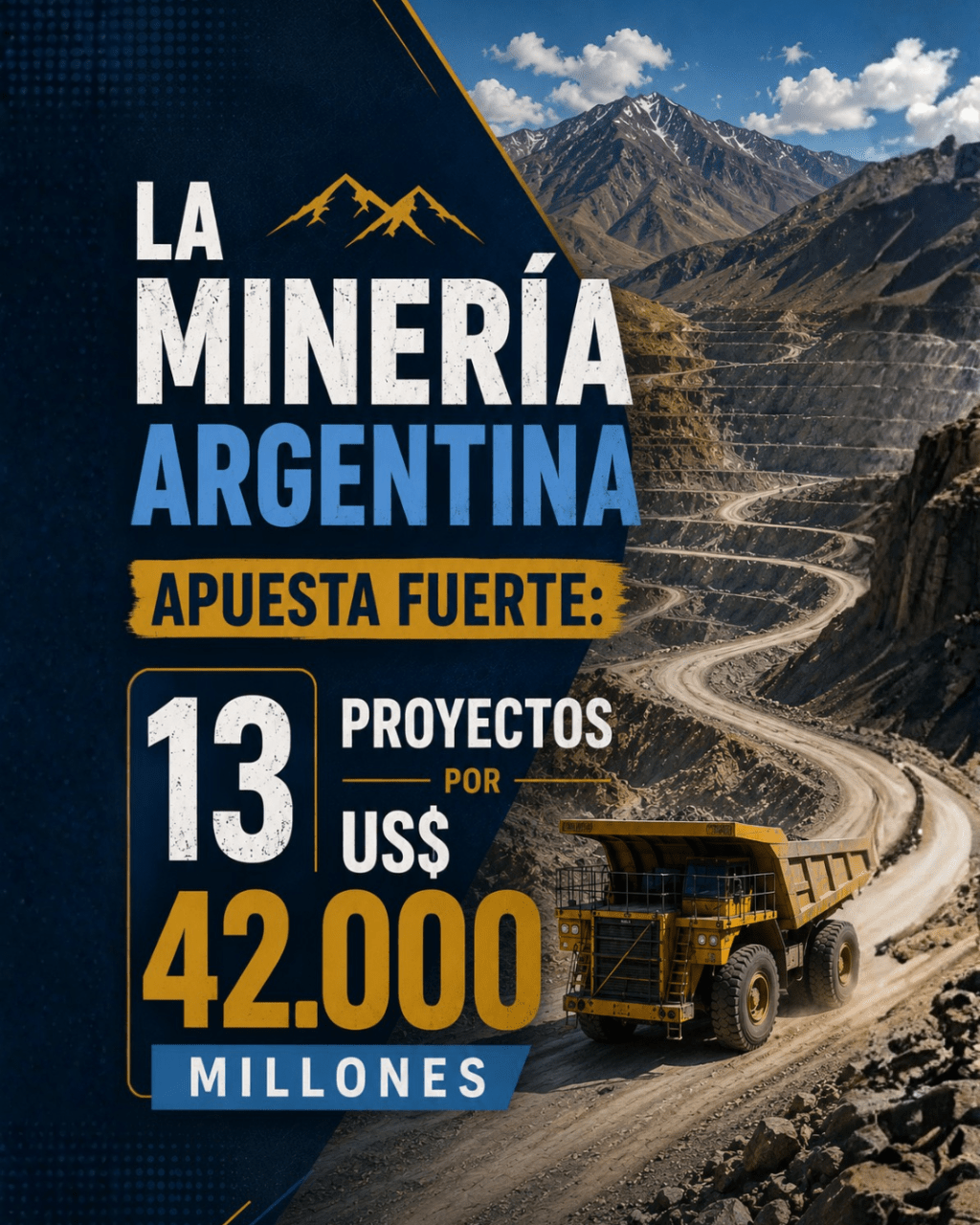El mapa minero argentino suma inversiones por US$ 42.000&nbsp;millones